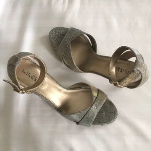 Gold Glitter Dress Shoes